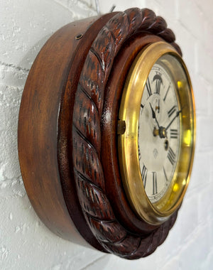 Antique Ansonia Cable Lever Wall Clock | eXibit collection