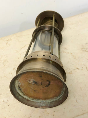 Vintage Bronze Lantern Miners Lamp | eXibit collection