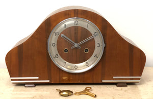 Vintage F.H.S. German Hammer Chime Mantel Clock | eXibit collection