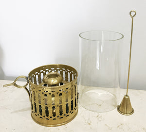 Ornate Brass Candle Lantern Holder | eXibit collection