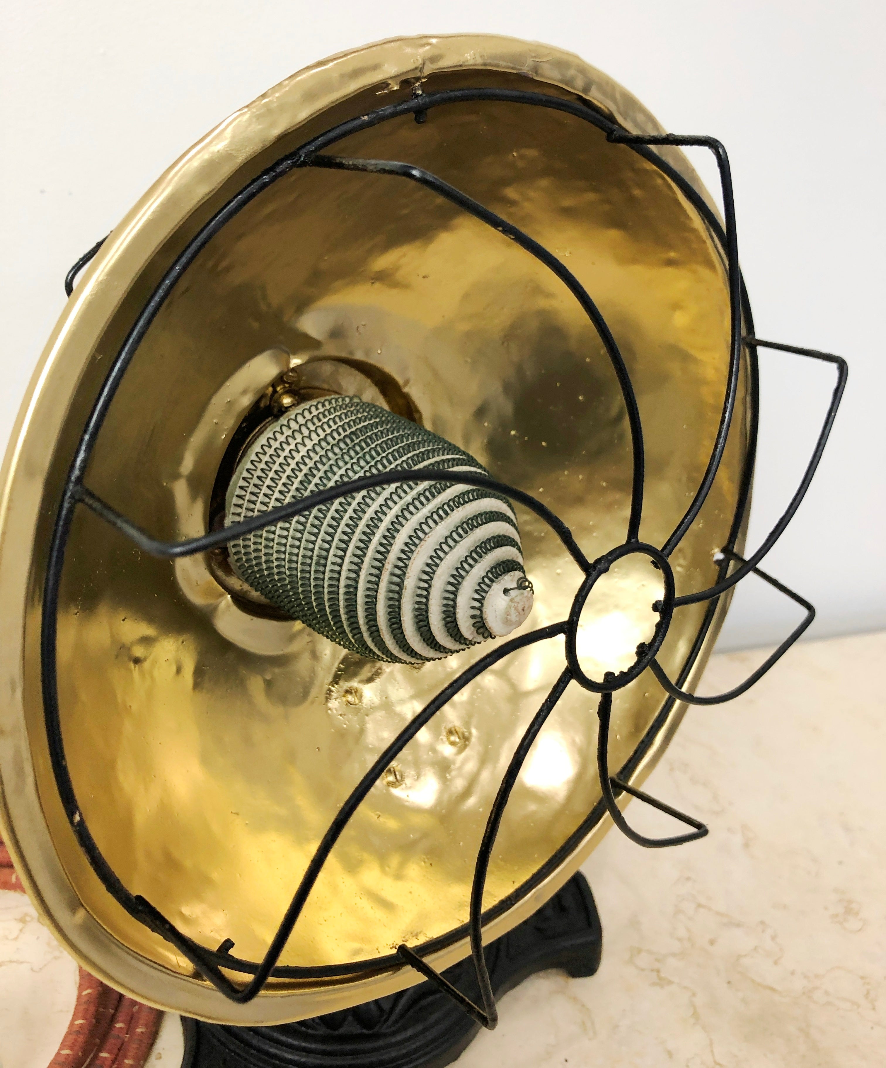Vintage HECLA Cast Iron Electric Radiator Heater Lamp | eXibit collection