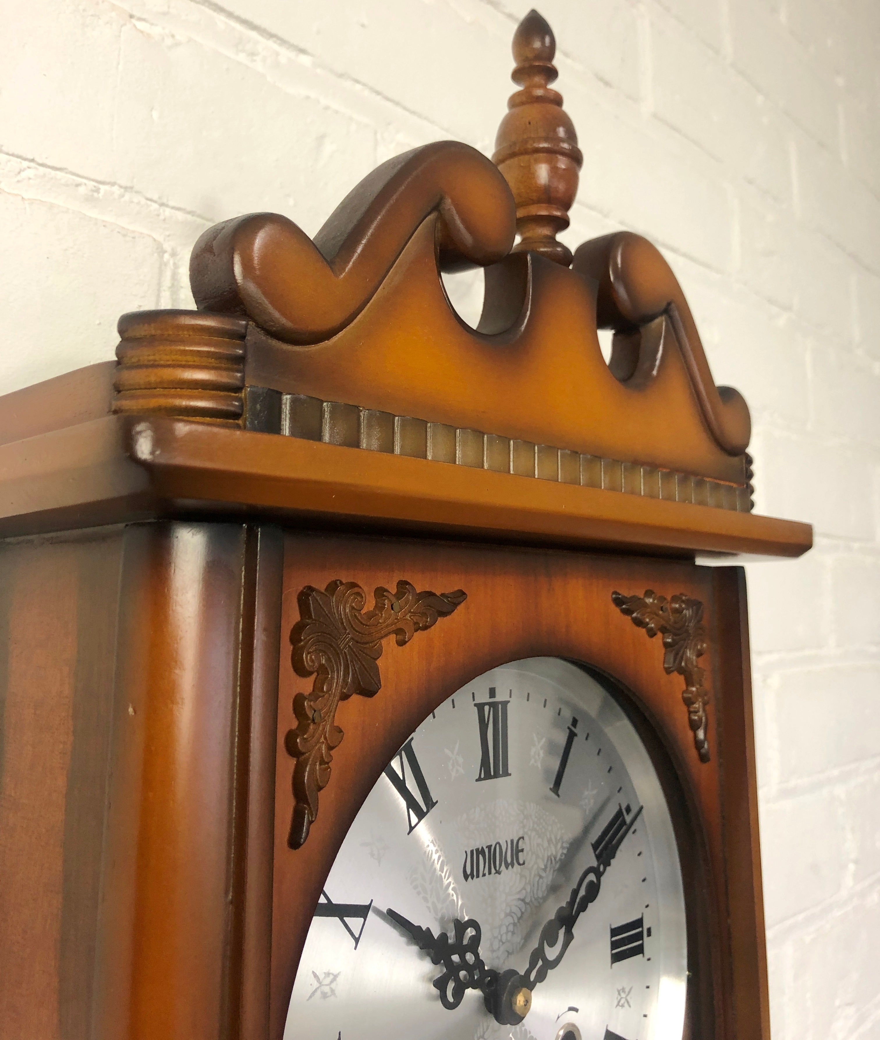 Vintage 31 Day UNIQUE Hammer on Coil Chime Wall Clock | eXibit collection