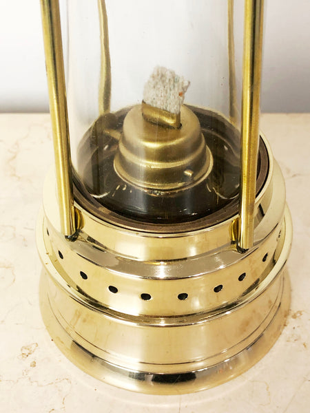 Vintage Brass Lantern Miners Lamp | eXibit collection