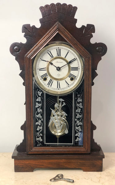Antique ANSONIA U.S.A Cottage Chime Mantel Clock | eXibit collection