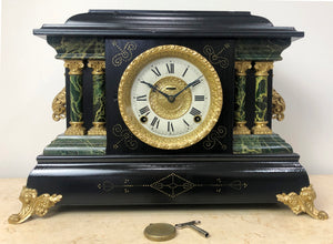 Vintage the E Ingraham Co Mantle Clock 1800's 