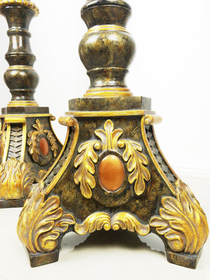 Ornate Torchere Pedestal Candle Stand | eXibit collection