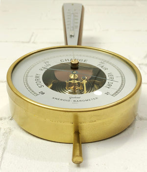 Vintage GISCHARD Aneroid German Wall Barometer and Thermometer | eXibit collection