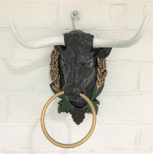 Vintage Cast Iron Bull Head | eXibit collection