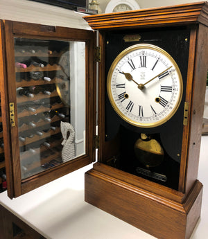Antique Industrial Timestamp Recorder Mantel Clock | eXibit collection