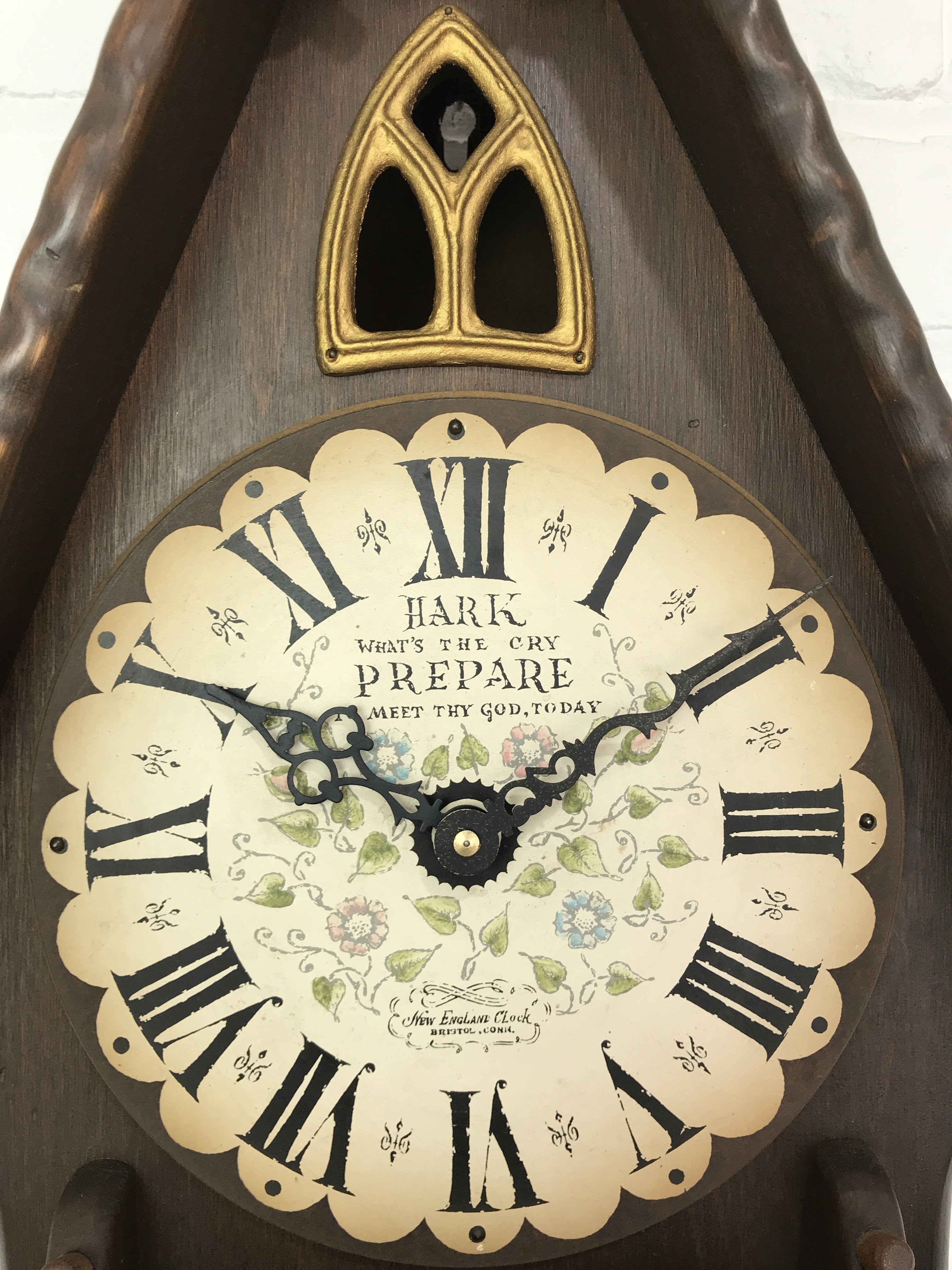 Vintage Cathedral New England Wall Clock | eXibit collection
