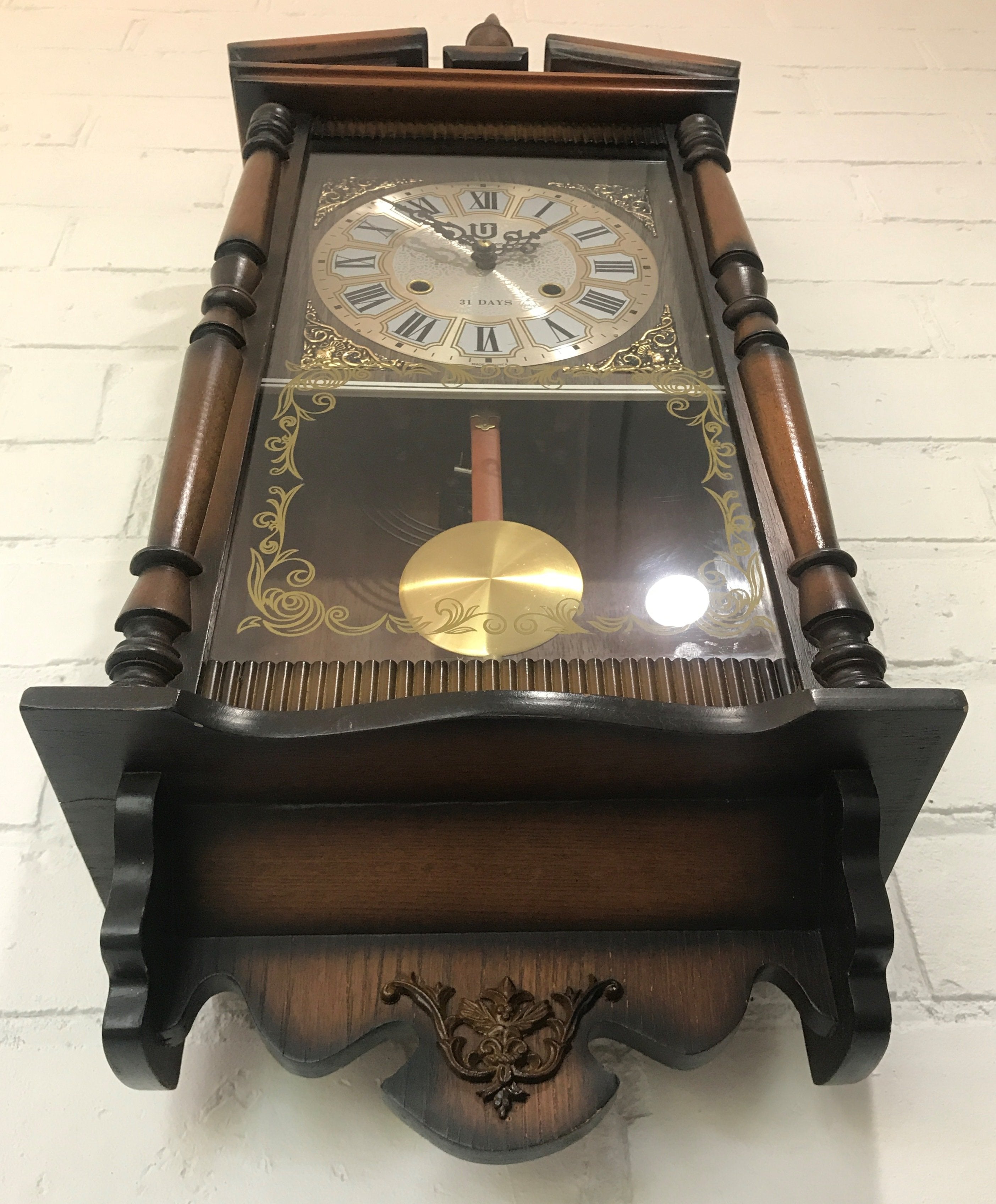 Vintage Unique Chime 31 Day Wall Clock | eXibit collection