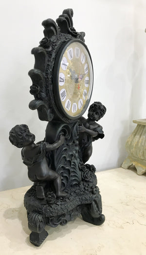 Vintage Baroque Style Quartz Mantel Clock | eXibit collection