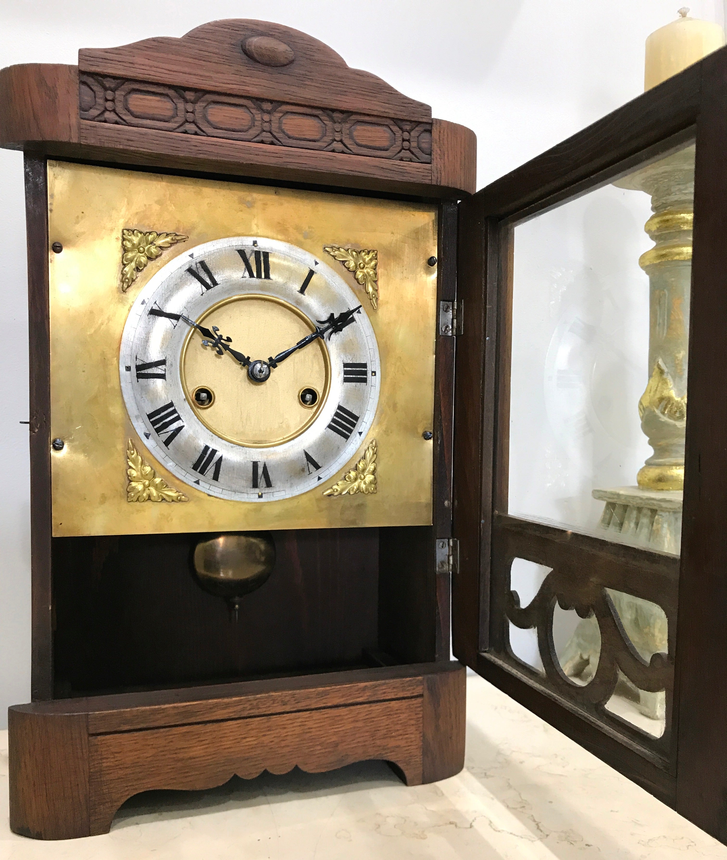 Antique HAC Hammer on Coil Chime Mantel Clock | eXibit collection