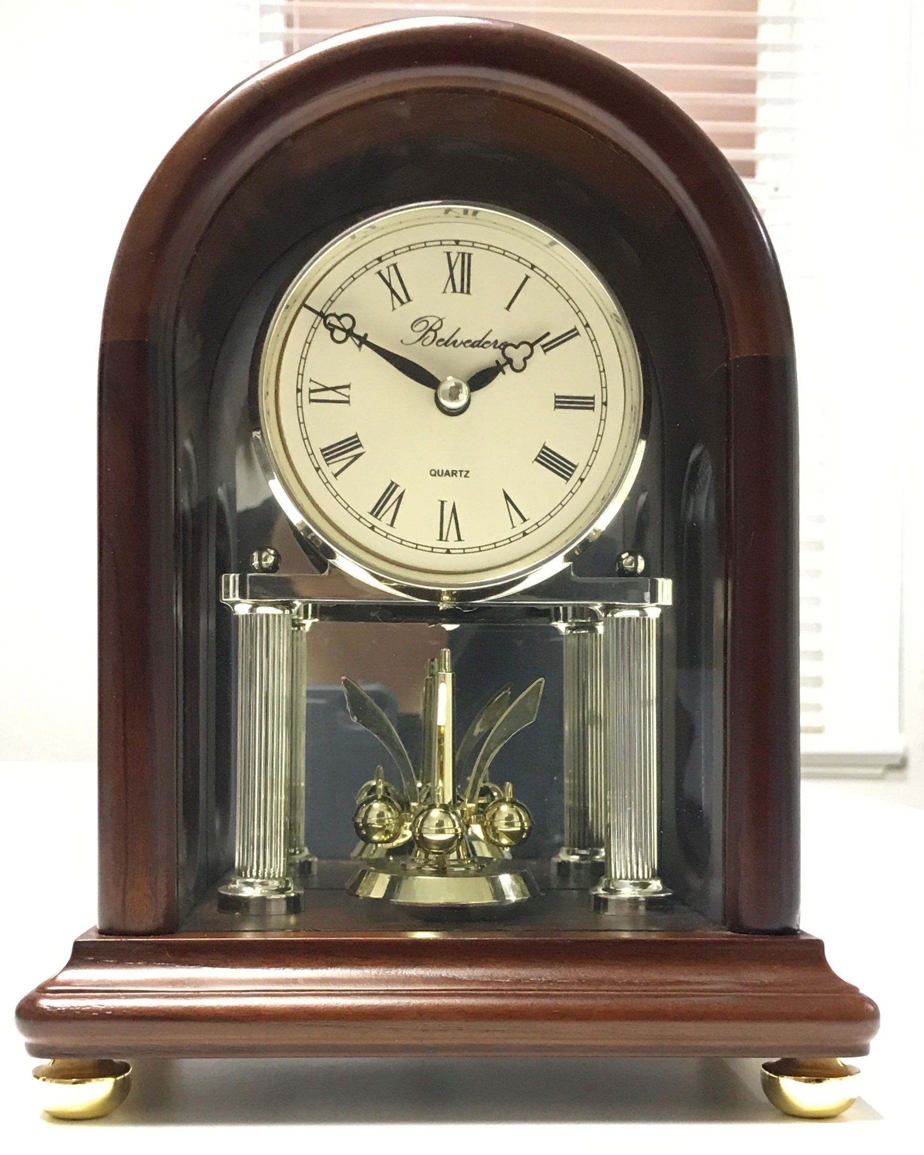 Belvedere Quartz Battery Carousel Mantel Clock | eXibit collection