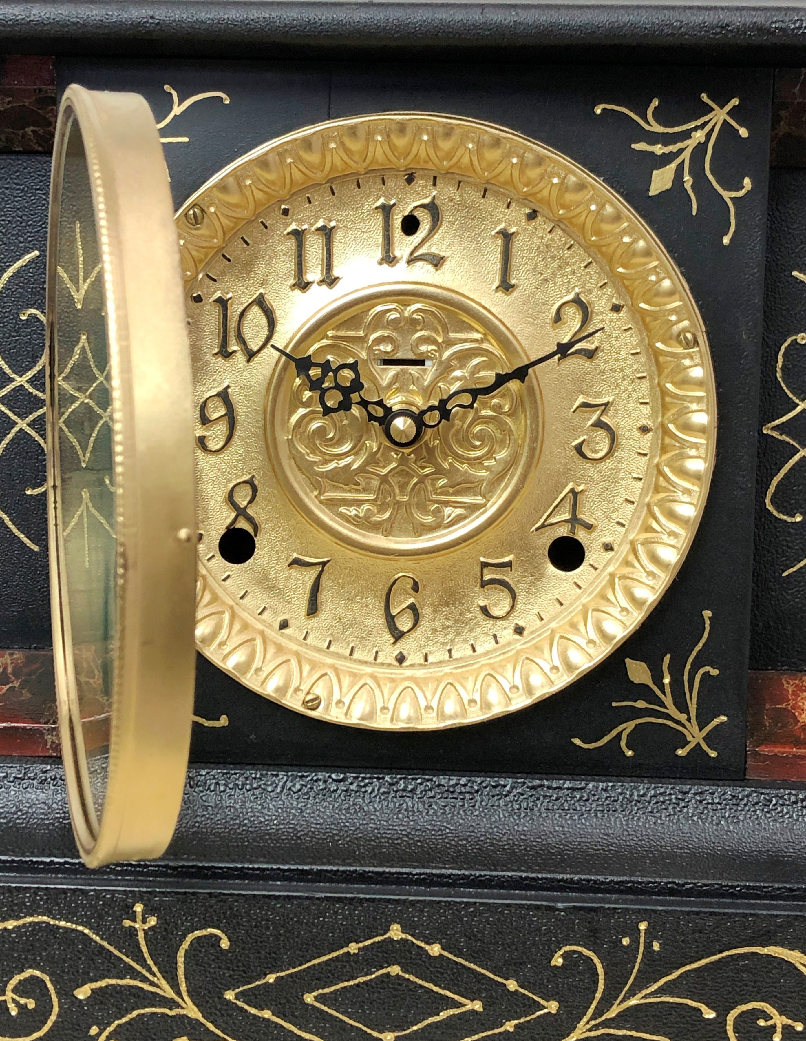 Antique Ingraham Battery Mantel Clock | eXibit collection