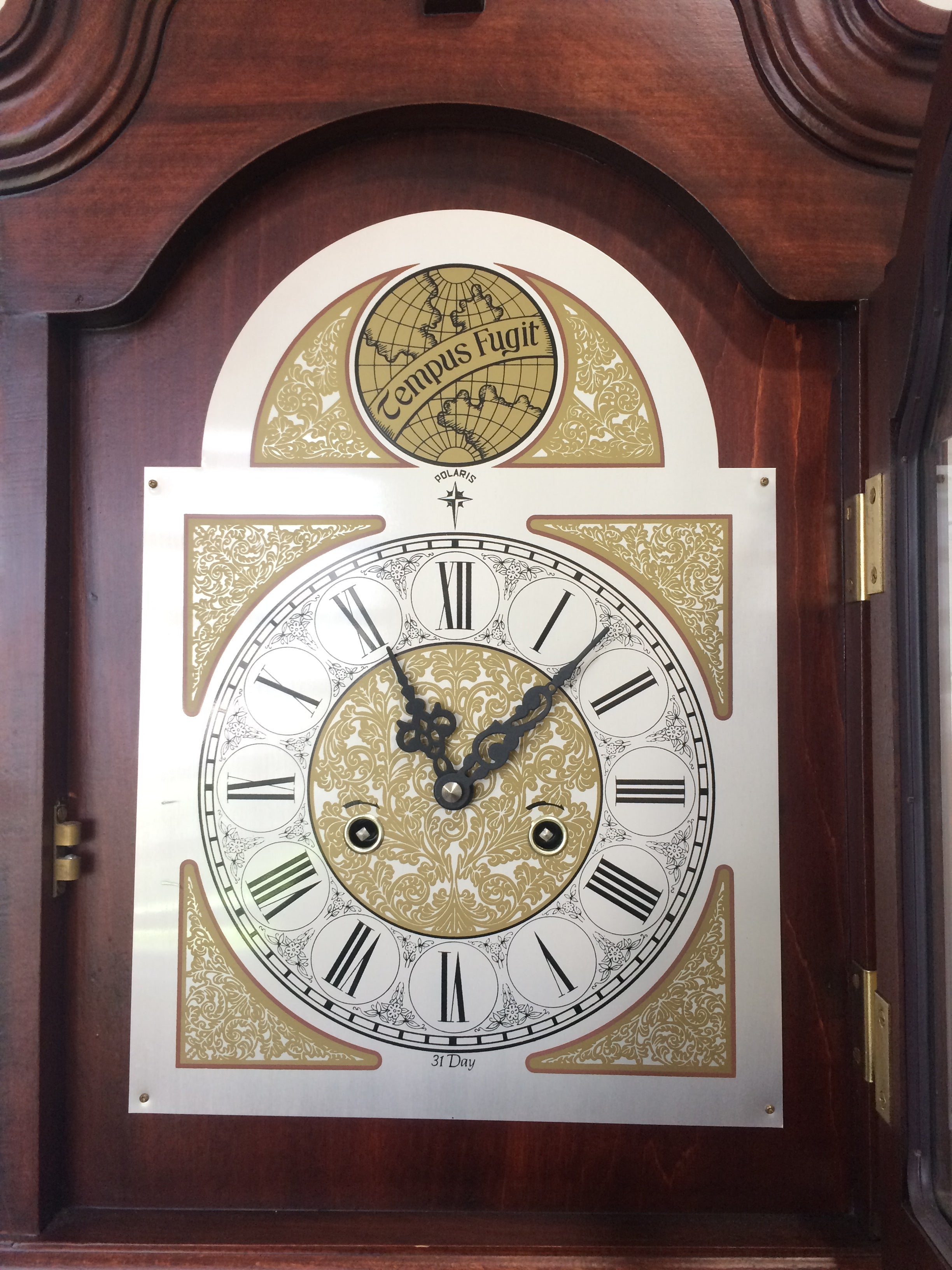 Vintage 31x Day Tempus Fugit Grandfather Clock | eXibit collection