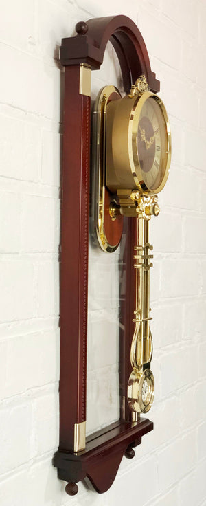 Vintage Style RHYTHM Pendulum Swing Silent Wall Clock | eXibit collection