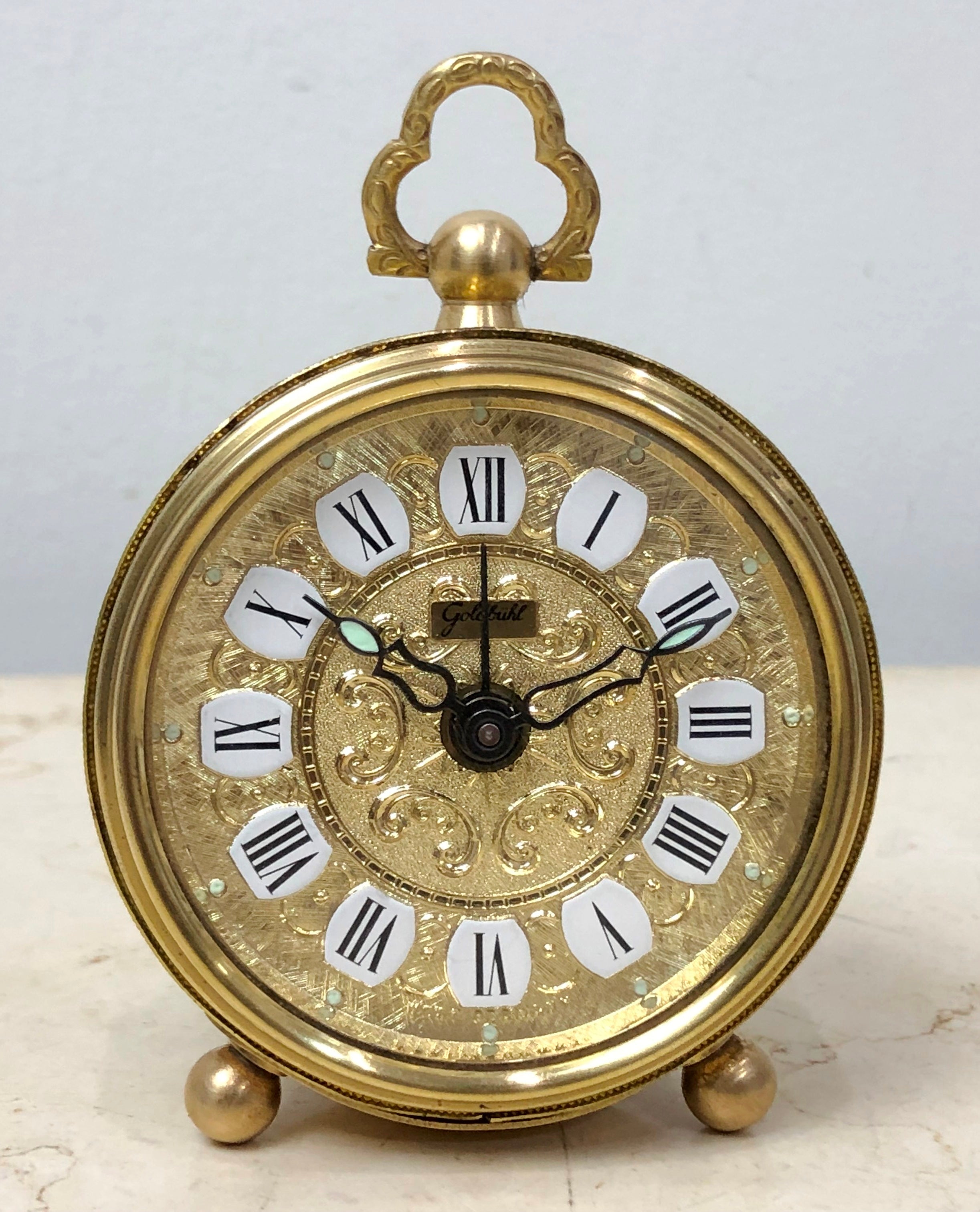 Vintage Goldbuhl German Alarm Bedside Desk Clock | eXibit collection