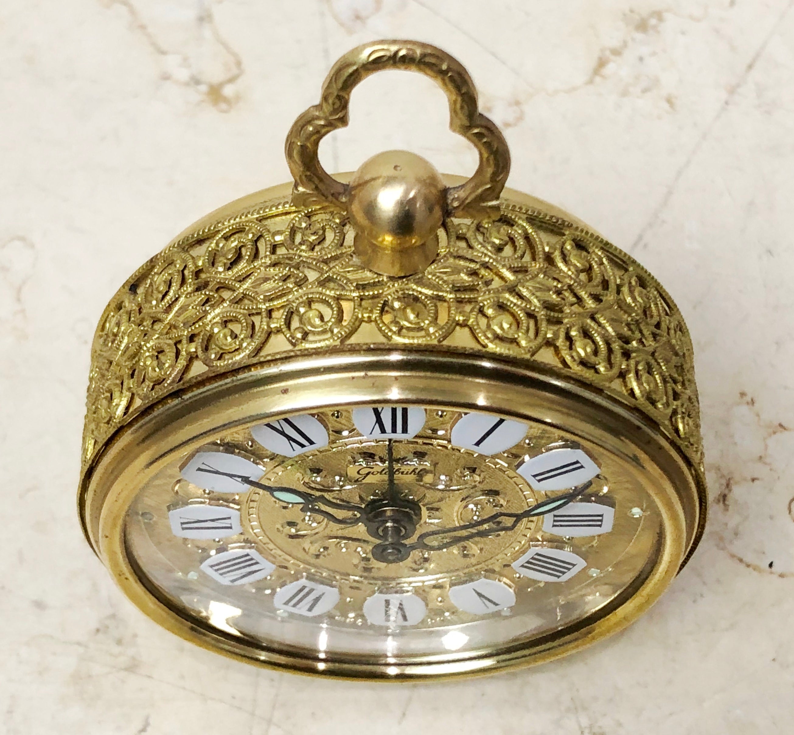 Vintage Goldbuhl German Alarm Bedside Desk Clock | eXibit collection