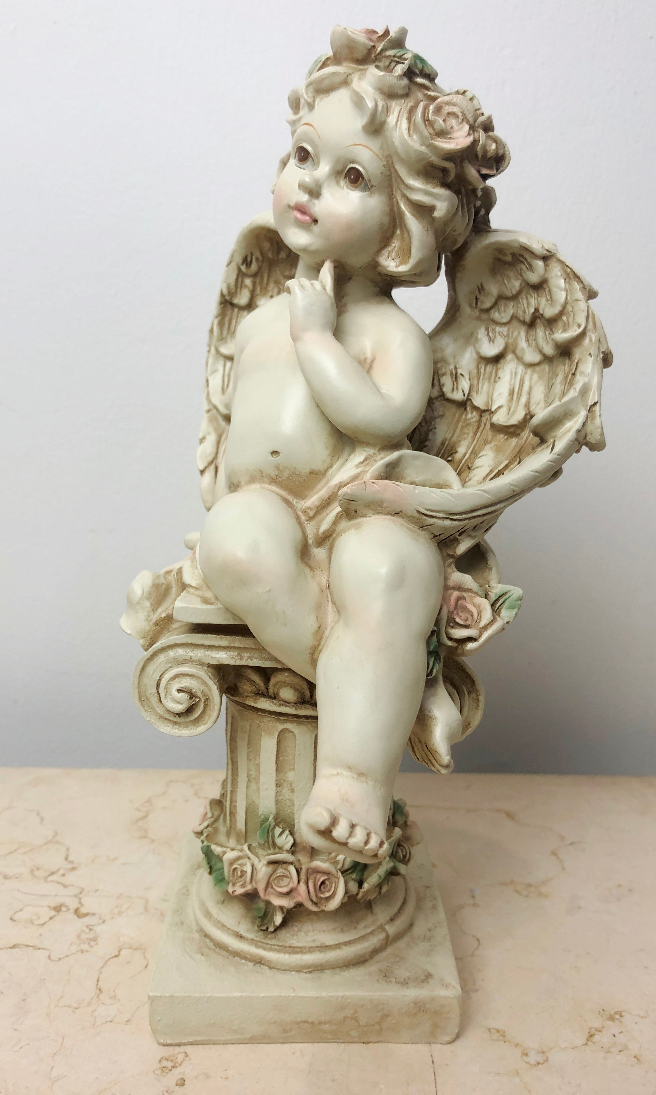 Vintage Hand Made Cherub / Cupid Ornament | eXibit collection