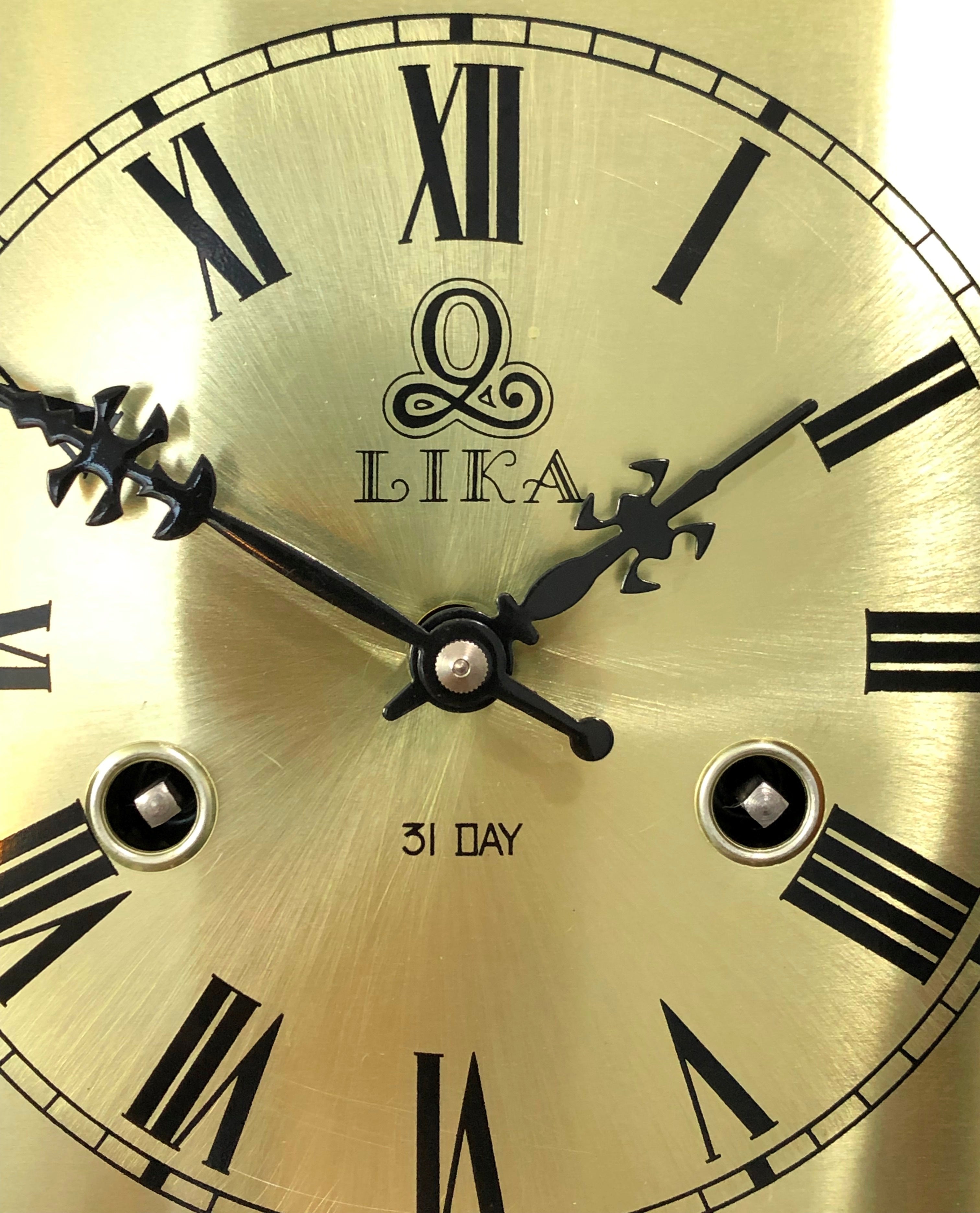 Vintage LIKA 31x Day Hammer Chime Wall Clock | eXibit collection