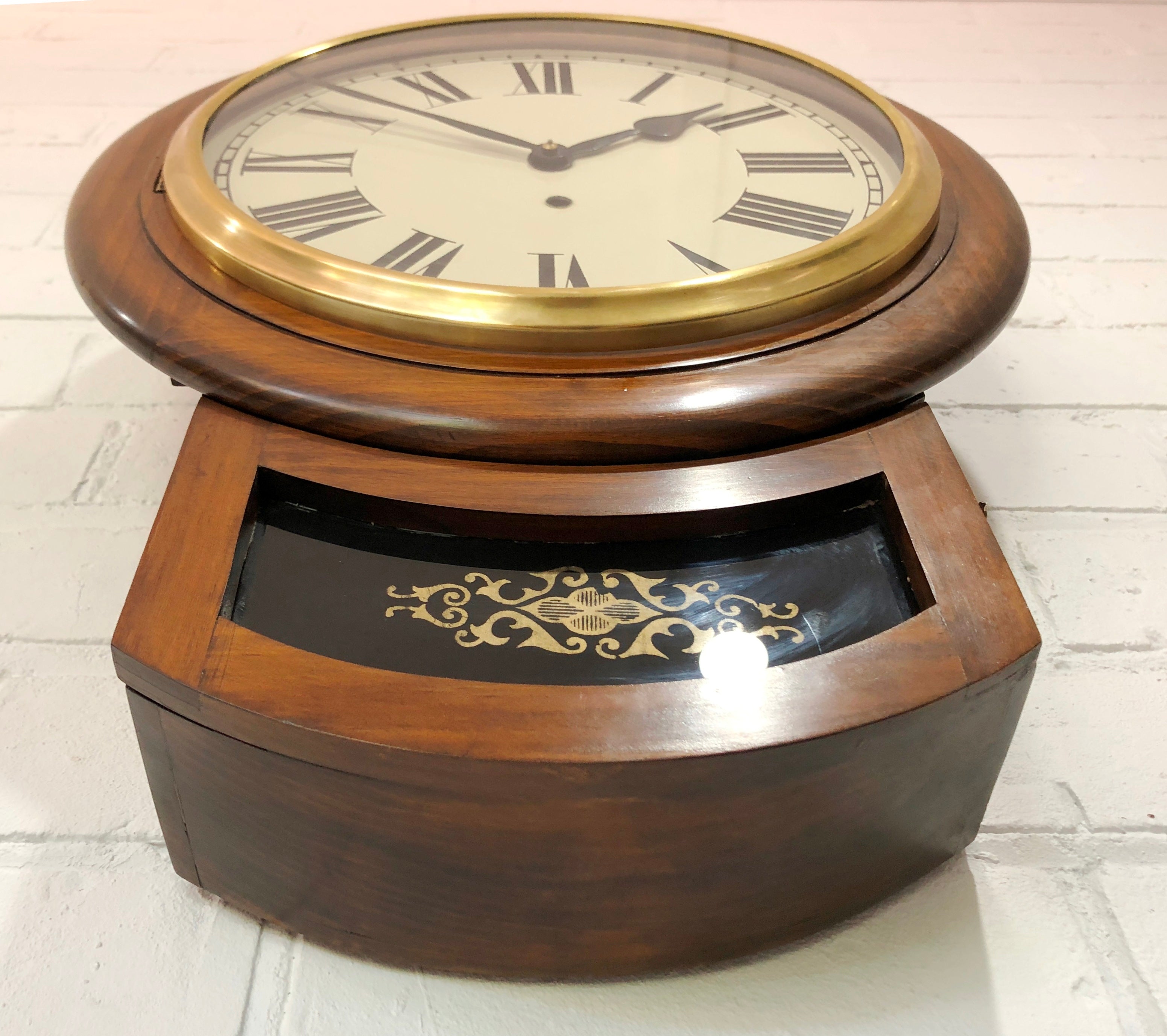 Original Antique NAYAKS-TTC Drop Dial Wall Clock | eXibit collection