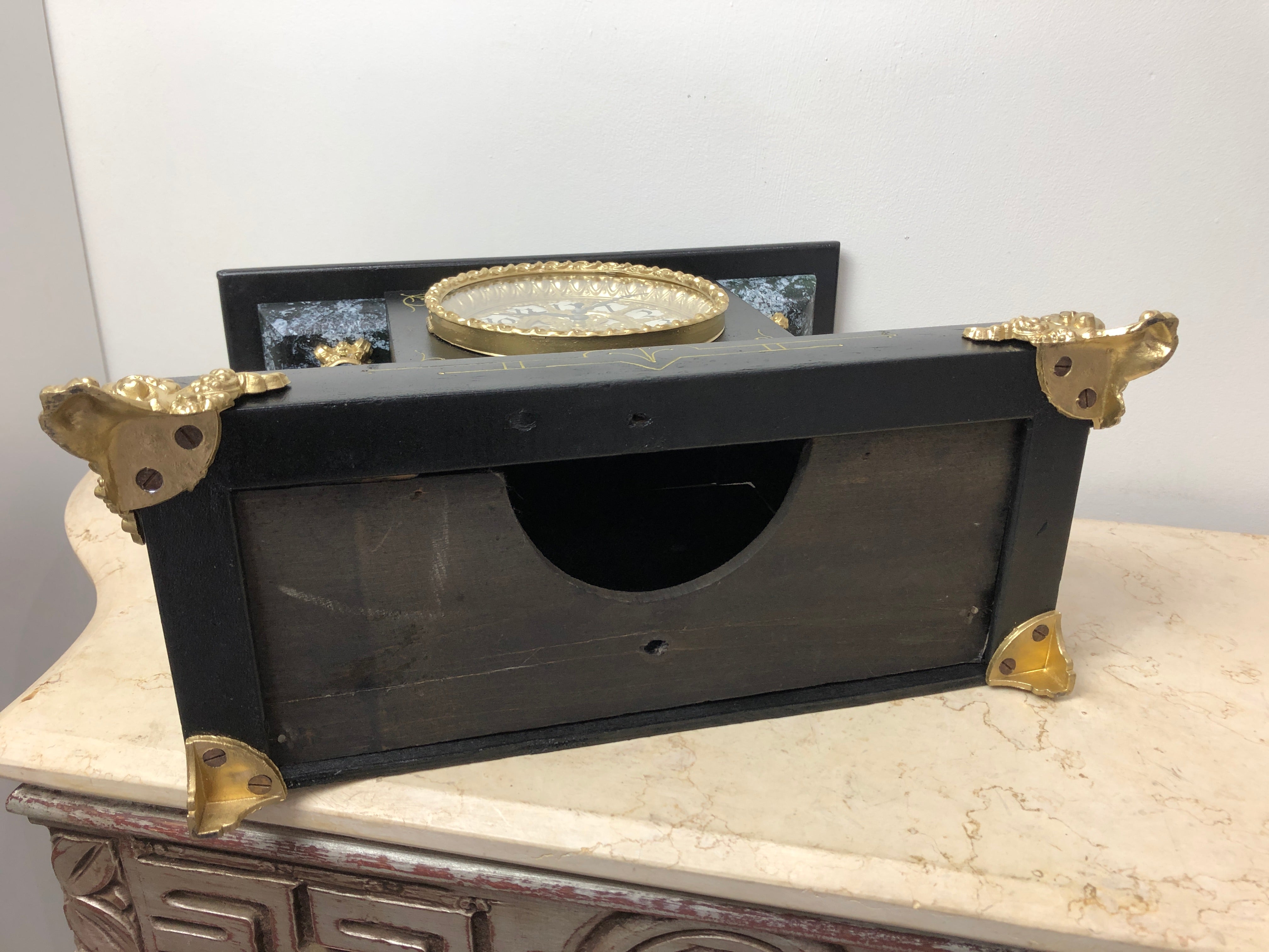  Antique GILBERT Quartz Battery Mantel Clock | eXibit collection