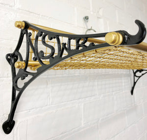 Vintage NSWR Cast Iron and Brass Railway Luggage Rack | eXibit collection