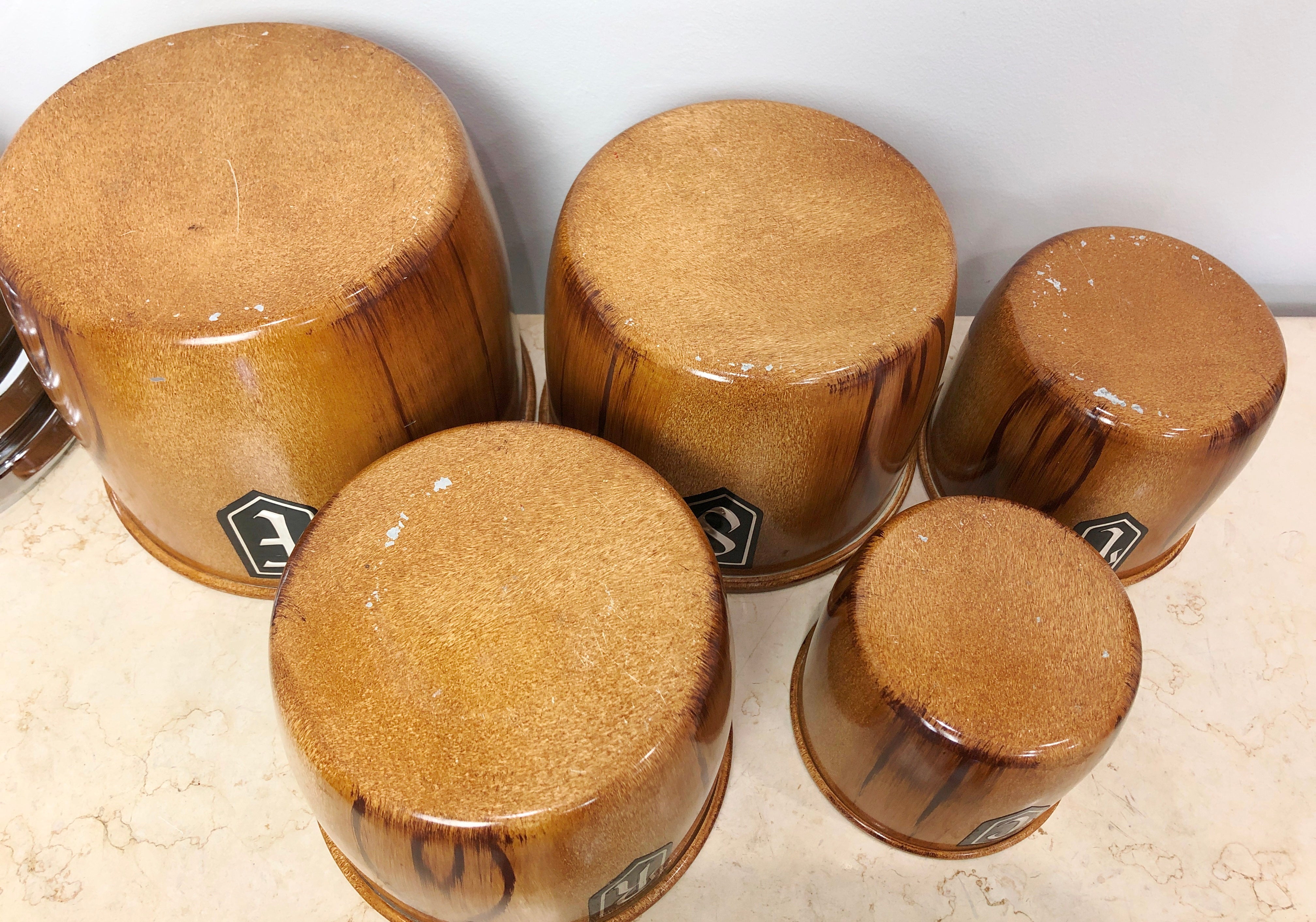 Vintage Set of 5x Retro Kitchen Canisters | eXibit collection