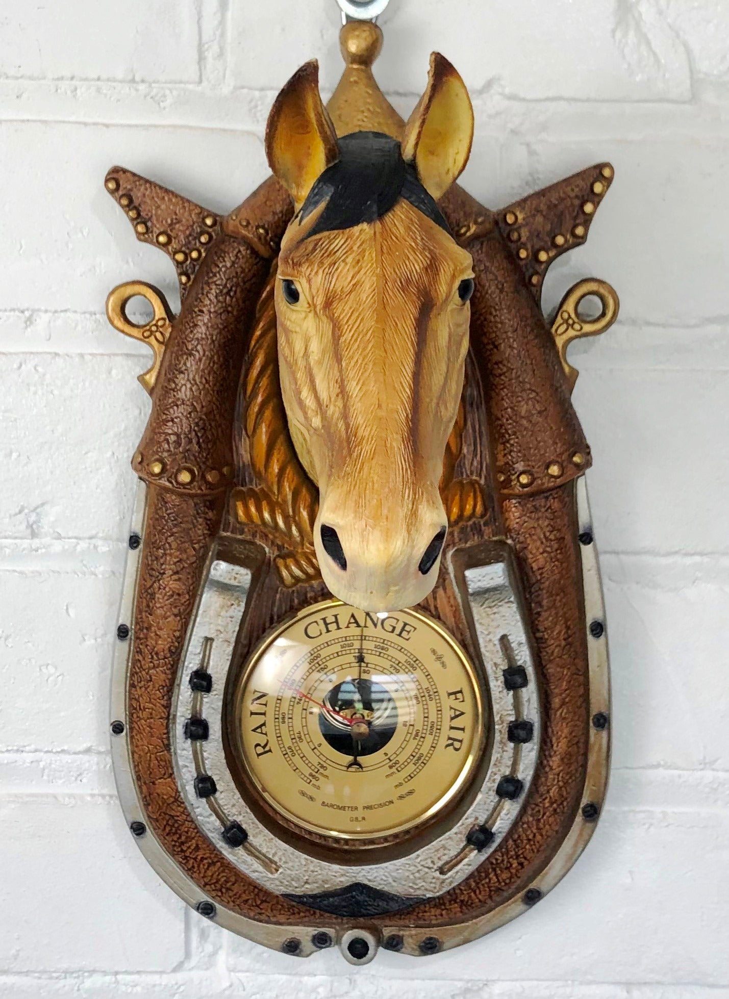 Original Plastic Kitsch HORSE Head Wall Barometer | eXibit collection