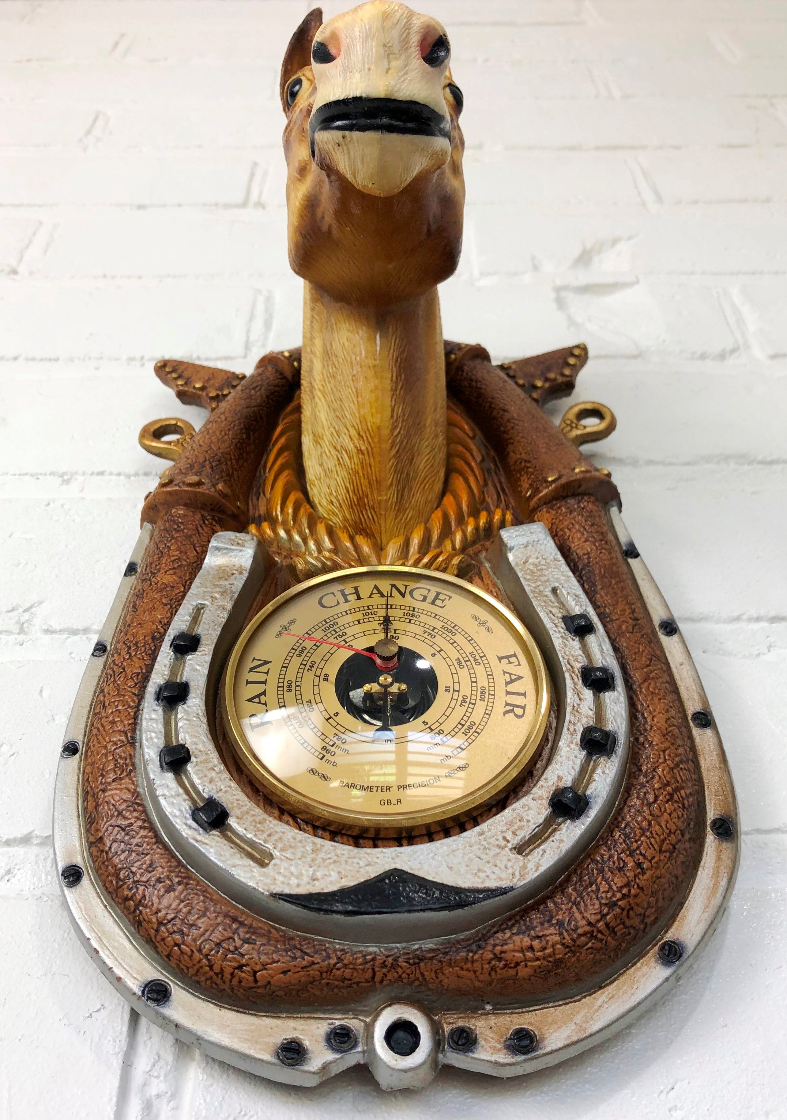 Original Plastic Kitsch HORSE Head Wall Barometer | eXibit collection