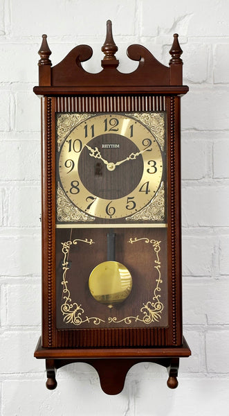 Vintage Rhythm Hammer Chime Battery Wall Clock | eXibit collection