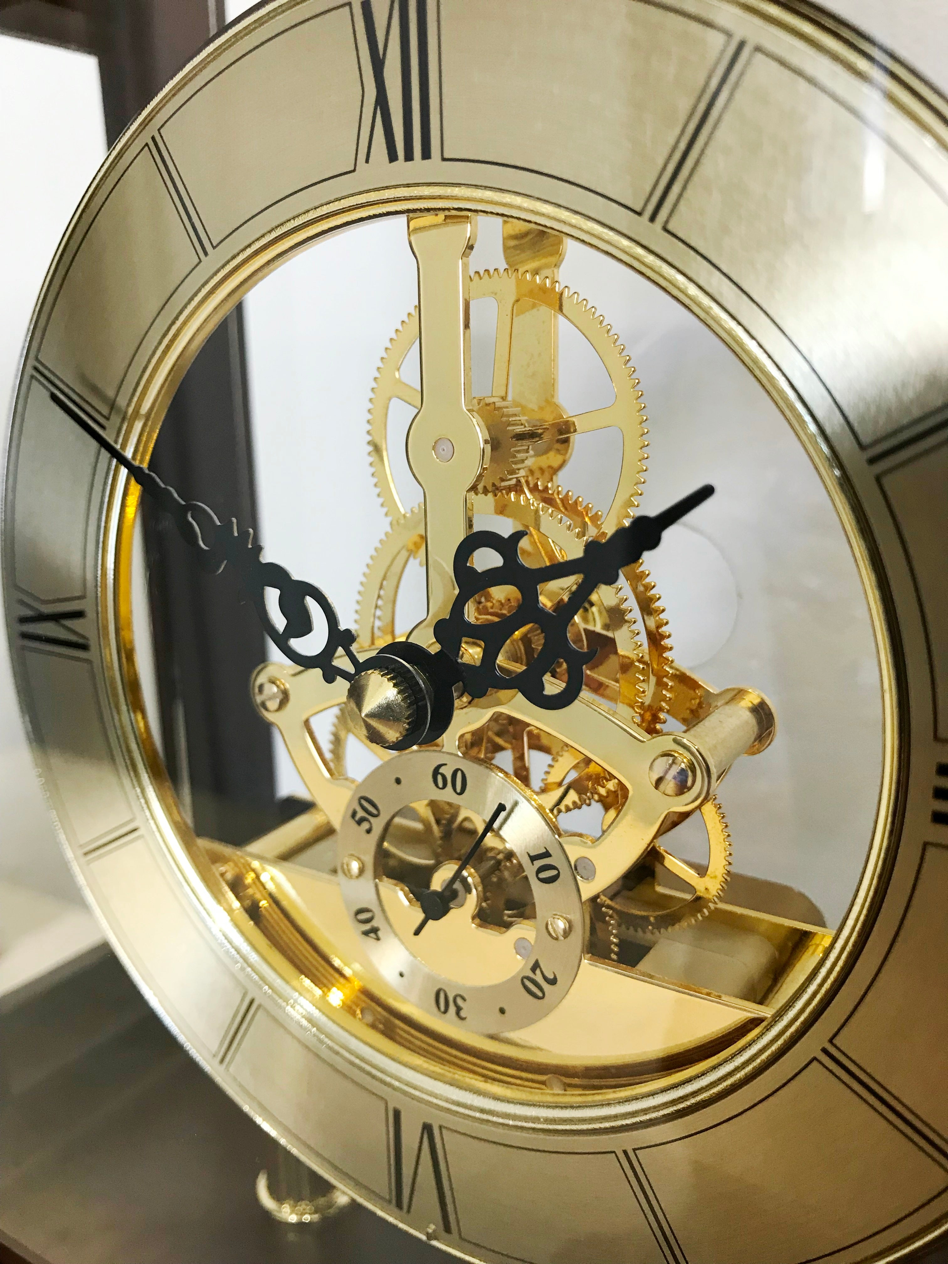 Skeleton Movement Battery Clock | eXibit collection