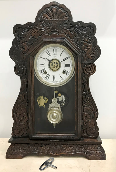 Restored Ansonia Cottage Chime Mantel Clock | eXibit collection