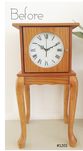 Rustic Style Clock Coffee Side Table | eXibit collection