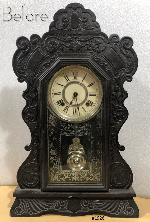 Antique Ansonia Cottage Quartz Battery Mantel Clock  | eXibit collection